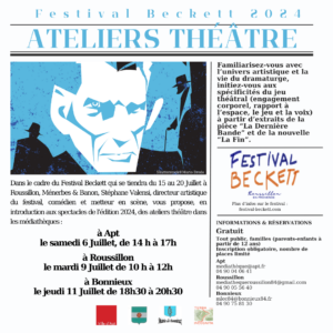 Ateliers Théâtre Roussillon 2024