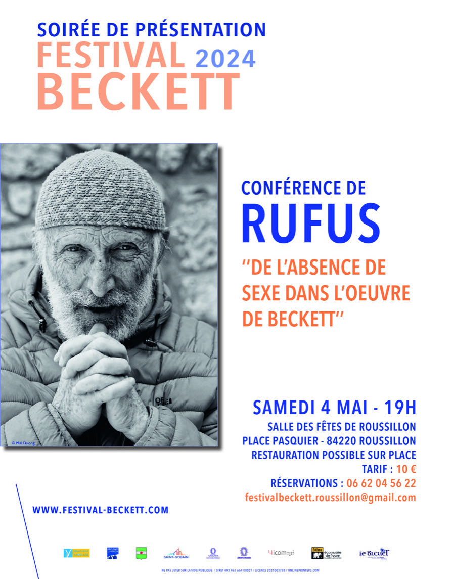 festival Beckett 2024 Rufus